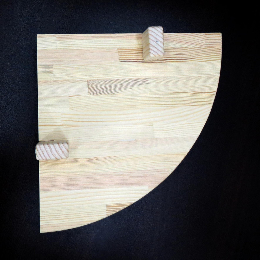 Угловая настенная полка 