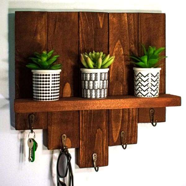 Ключниця дерев'яна "Планінг" латте Миколаїв - фото 1