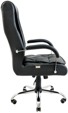 Офісне Крісло Керівника Richman Telavi Titan Black Хром М1 Tilt Чорний Київ