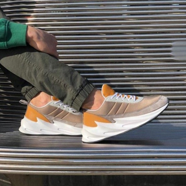 Термо Кросівки Adidas $harks Сірі Чоловічі Адідас Бежеві Акули Єврозима (розміри: 41,42,43,44,45) Відео Огляд Дніпро - фото 6