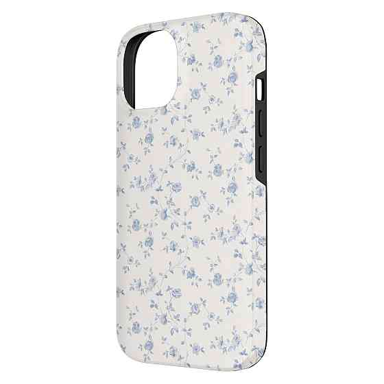 Чохол накладка бампер для iPhone 14 Coquette Aesthetic Graphics блакитний флоральний полікарбонат TPU антиудар Київ