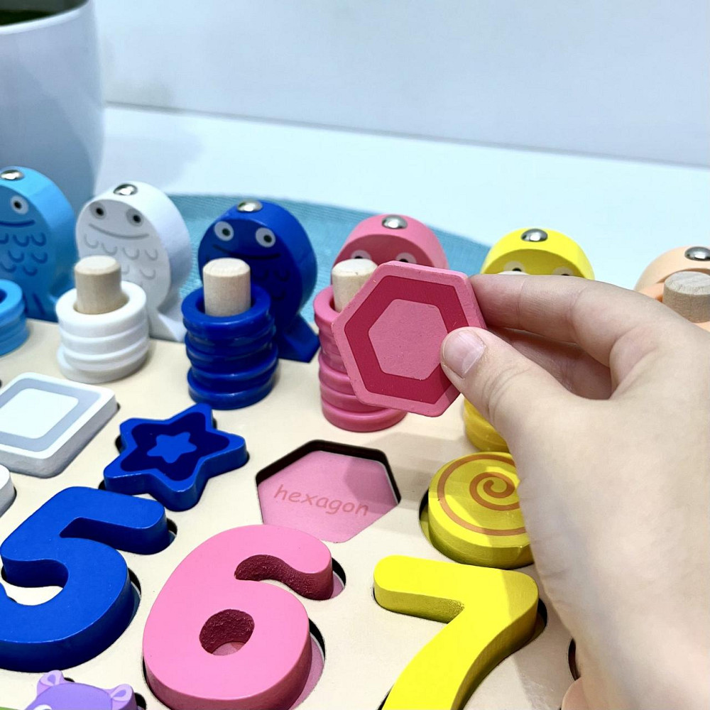 Дерев'яна іграшка Tree Toys Багатофункціональна дошка магнітна рибалка (MD 0820) Чернігів - фото 7