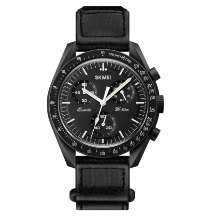 Чоловічий наручний класичний годинник Skmei 1982 (Чорний) Київ