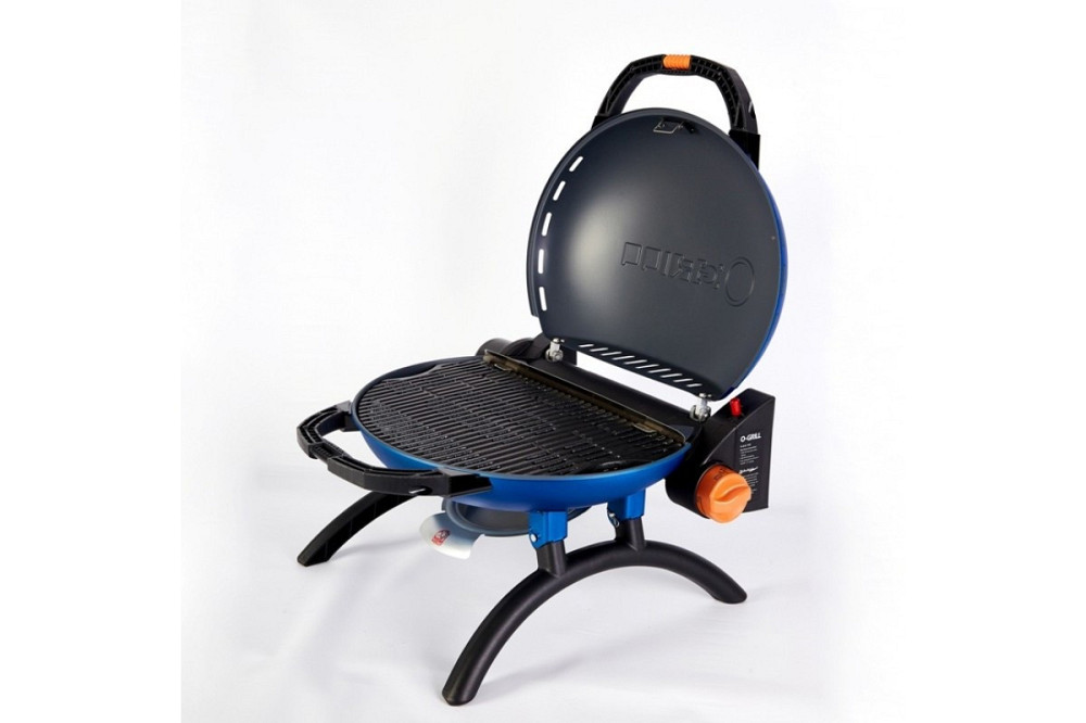 КОМПЛЕКТ Портативный переносной газовый гриль O-GRILL 500, синий + шланг в подарок! Код: 011673 Ровно - изображение 4