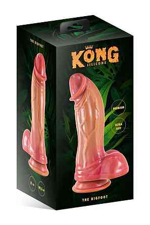 Фентезійний фалоімітатор Kong Silicone The BigFoot, довжина 21,5 см, діаметр 5,5 см Sex Aura Київ