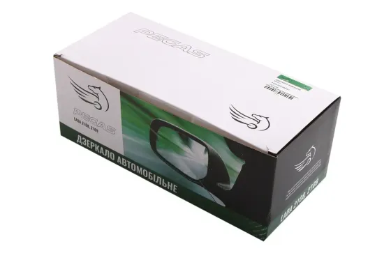 Зеркало наружное 2108 Pegas метал. крепление с облиц. (2 шт.) Винница