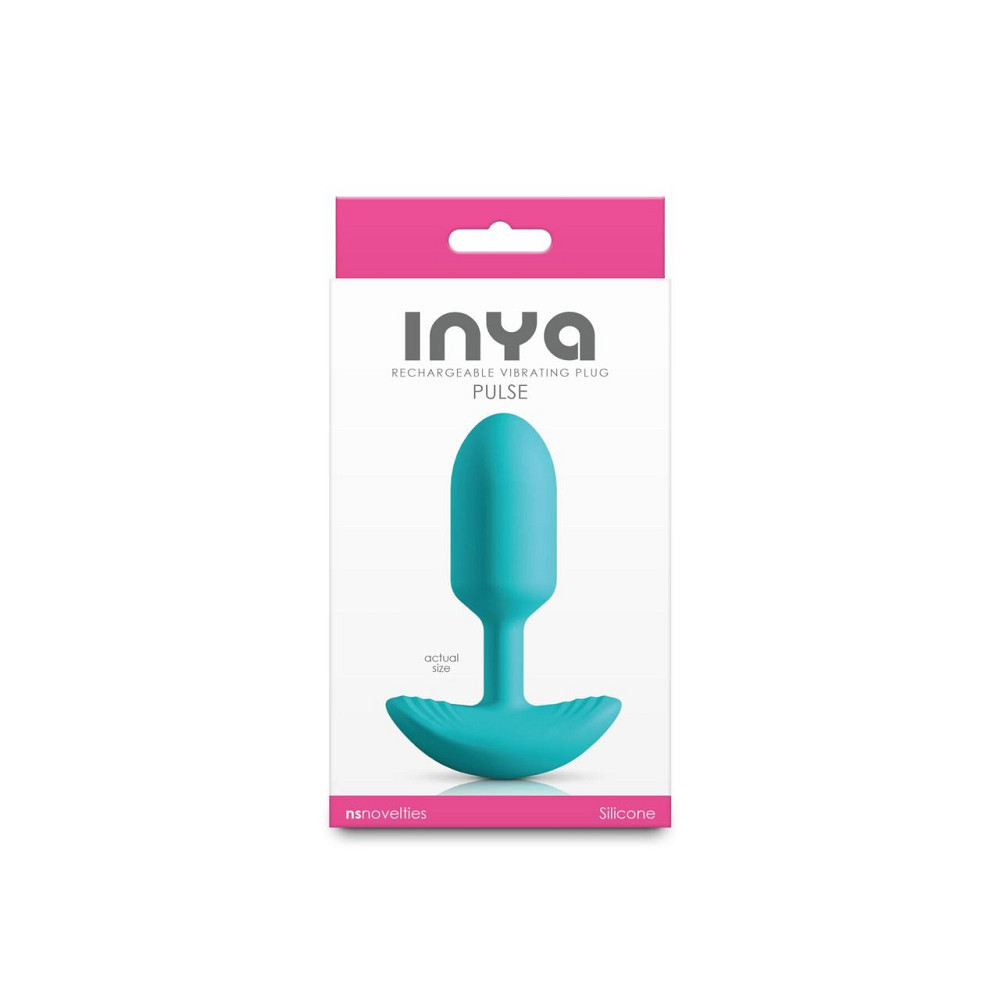 Анальна пробка із вібрацією NS Novelties INYA — Pulse — Teal Sex Aura Київ - фото 3