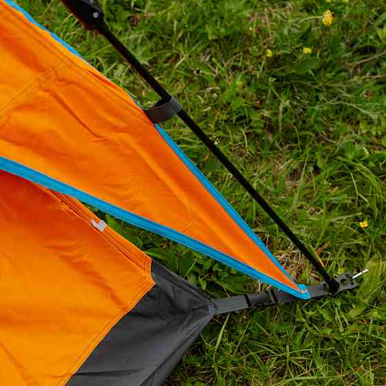 Автоматическая двухместная палатка оранжевая 200x230 см Киев