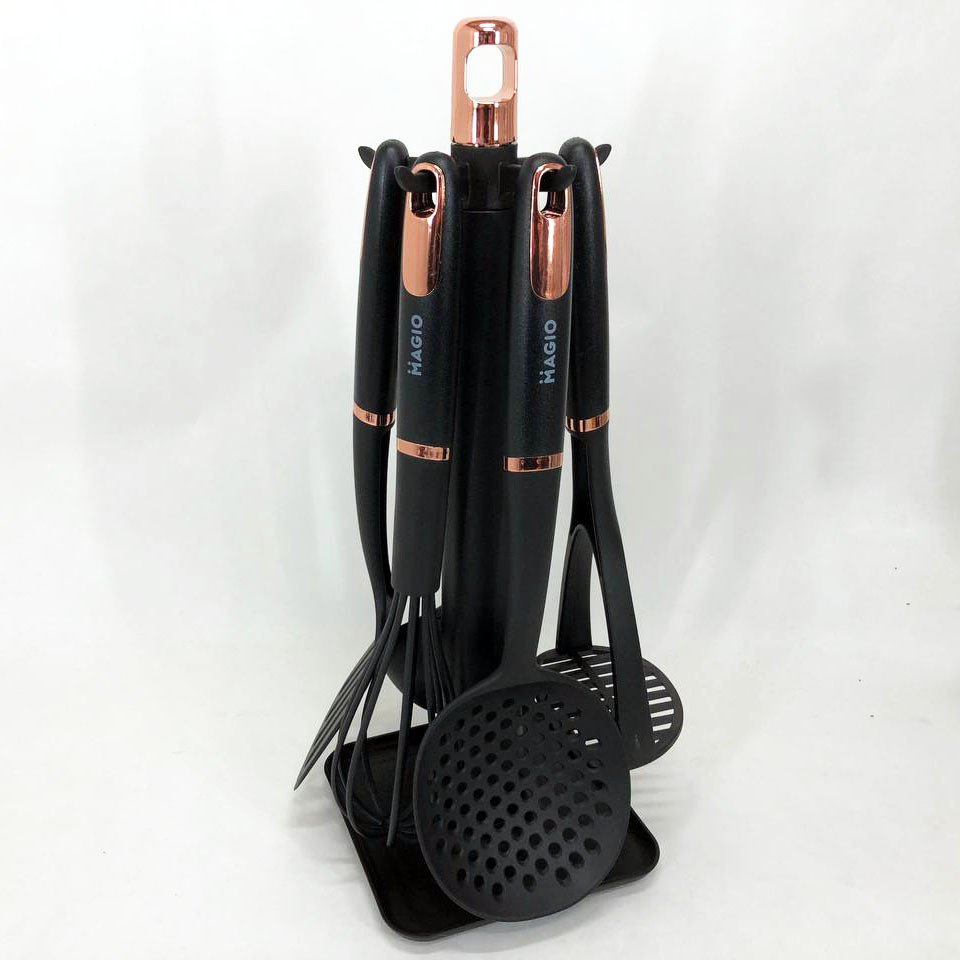 Набір кухонних інструментів силіконових приладдя Magio, Нейлоновий набір для кухні BR-77 Івано-Франківськ - фото 1