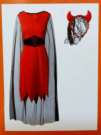 Плаття на Хеловін Наречена Диявола жіноче червоно-чорний Київ