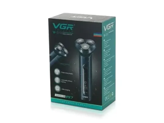 Аккумуляторная Электробритва VGR V-310 200 минут работы, 3 лезвия, LED-дисплей,аккмулятор 700мАч,USB Киев