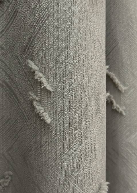 Комплект штор VR-Textil Льон Букле № 1888ш Сірий 200х270 см 2 шт (32-247) Київ - фото 7