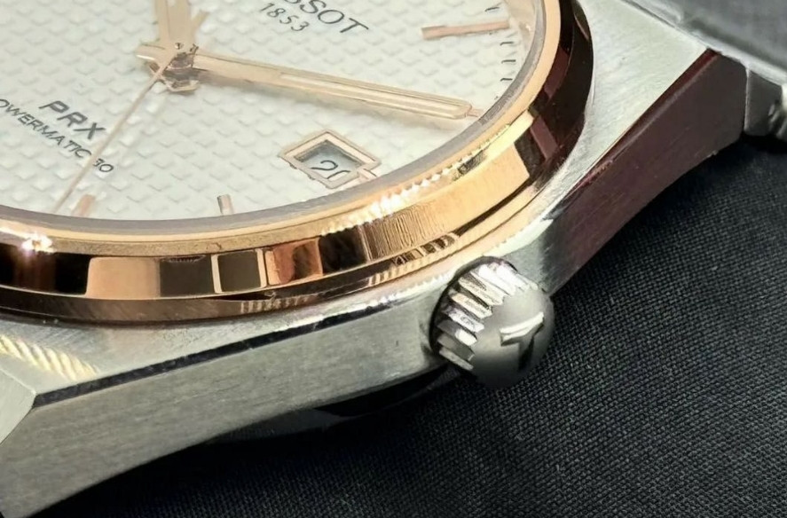 Годинник Tissot PRX 40 мм Powermatic 80 біло-золоті. Київ - фото 4