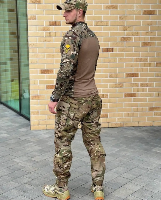 Мужской тактический летний костюм Idogear G2 (убакс и штаны) + наколенники (Мультикам) M Киев - изображение 2