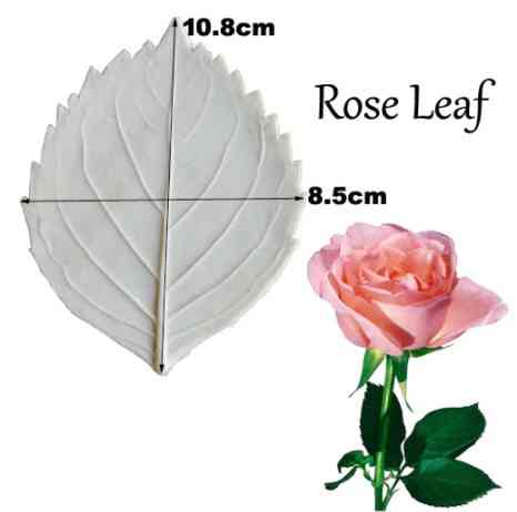 Силиконовый молд Листок розы 108 на 85 мм белый Киев