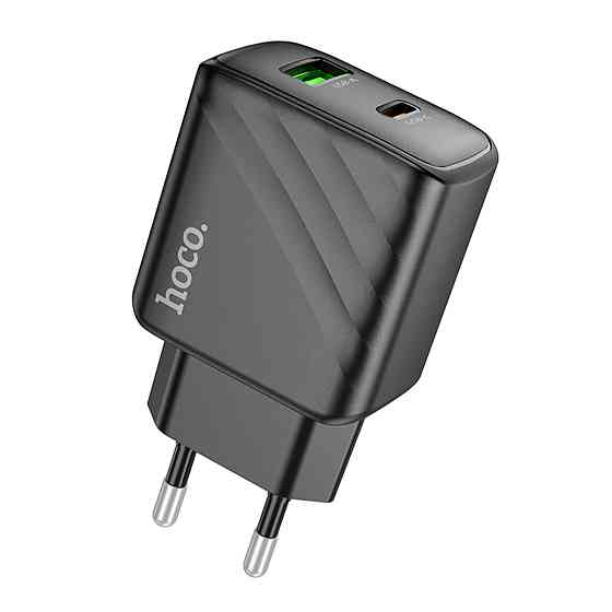 Мережевий зарядний пристрій HOCO CS23A Sunlight dual port PD30W+QC3.0 charger Black (6942007609944 ) Киев