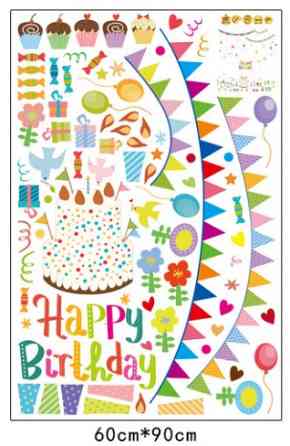 Интерьерная наклейка детская Happy Birthday Киев
