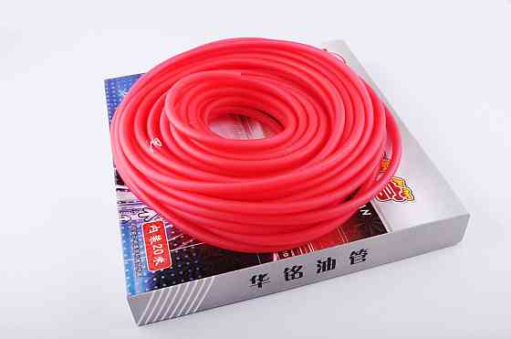 Паливний шланг Ø4mm, 20 метрів (силіконовий, червоний) Мукачево