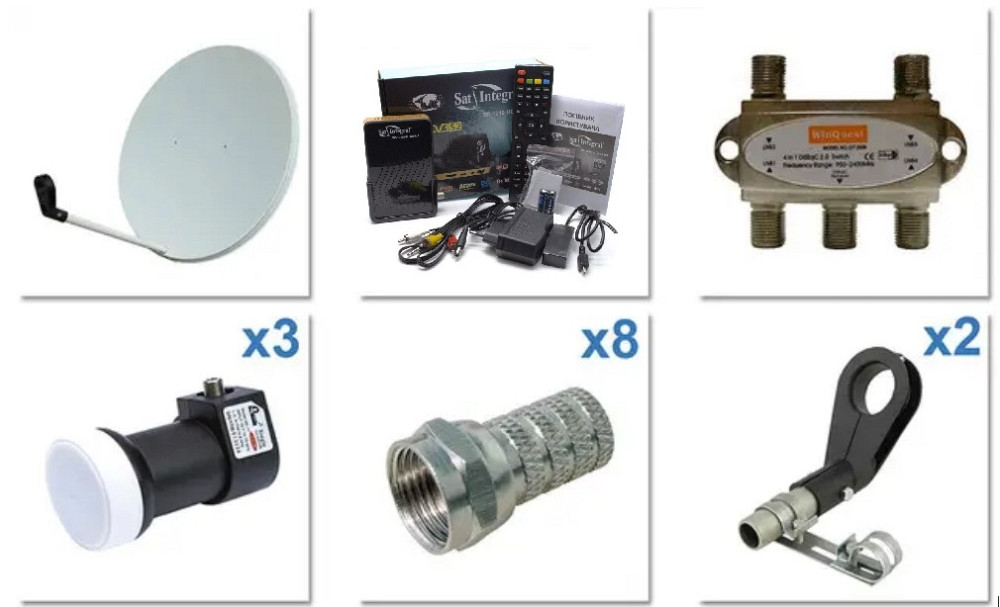 БАЗОВИЙ - комплект на 3 супутники для самостійної установки Вінниця - фото 2