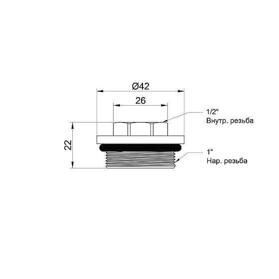 Футорка для коллектора Thermo Alliance Standart 1