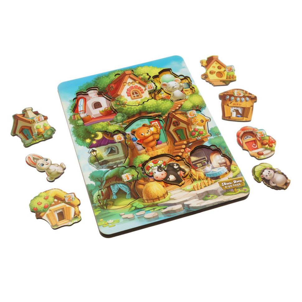 Деревянный пазл-вкладыш 