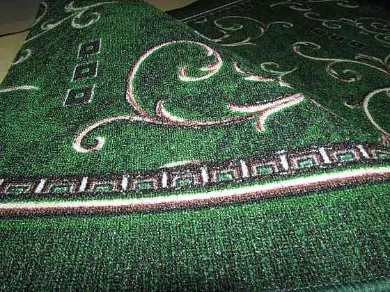 Ковровая дорожка лучшая цена, Зелёные вензеля  Ковёр на отрез, 300, 500 Каменское