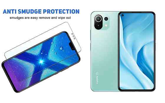 Захисне скло NeoGlass для Xiaomi 11 Lite 5G NE – надпрозоре та стійке Київ