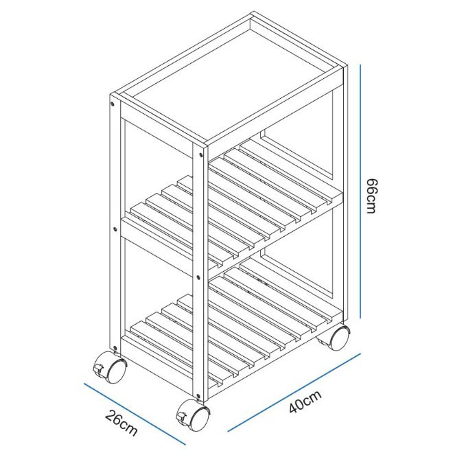 Етажерка для ванної на коліщатах "Самнер" зефір Миколаїв - фото 5