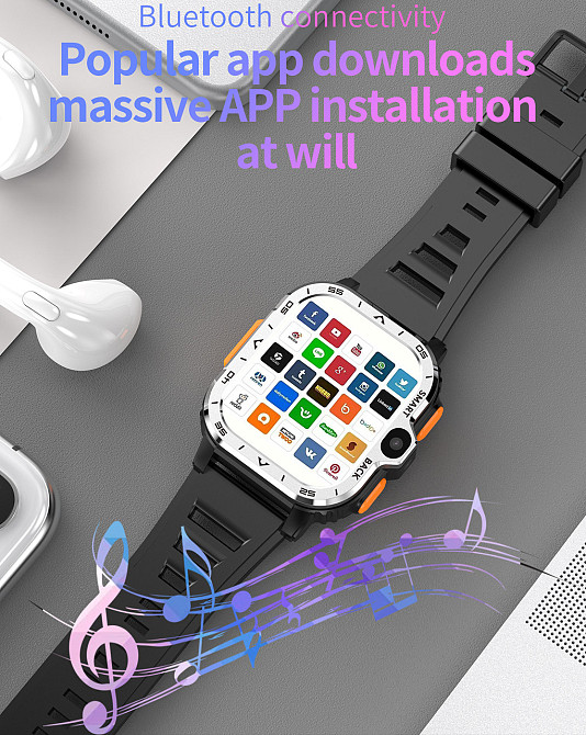 Розумний смарт-годинник Smart Nova Sim Steel Black (2 ремінці) Київ - фото 9