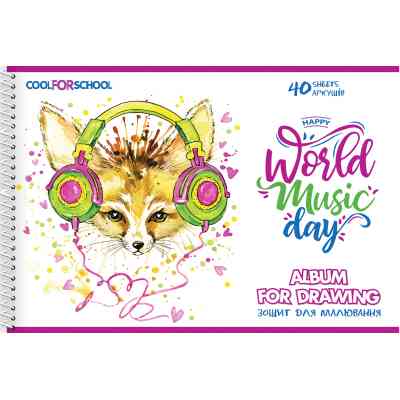 Альбом для малювання Cool For School на пружині 40 аркушів (CF60904) Вінниця
