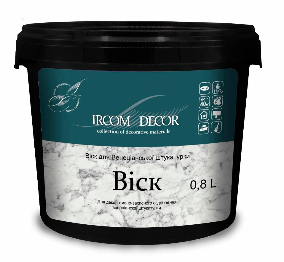 Віск для венеціанської штукатурки ІРКОМ ІР-52 М1  0,8 л Киев - изображение 1