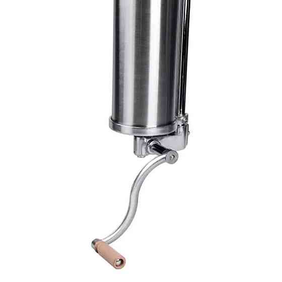 Yiwu Вертикальний шприц для ковбаси 2,5 л з нержавіючої сталі шприц ковбасний 4 насадки 16788-6 Коломыя