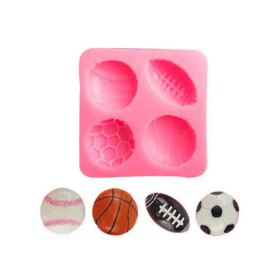 Молд силіконовий М`ячі 58 на 58 мм рожевий Київ