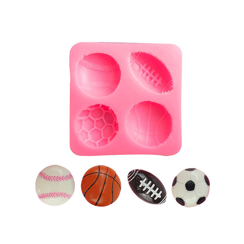 Молд силиконовый Мячи 58 на 58 мм розовый Киев - изображение 1