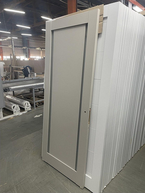 Двері екокошпон, Полотно, серія Millenium (ML-62) Світло-сірий Київ - фото 5