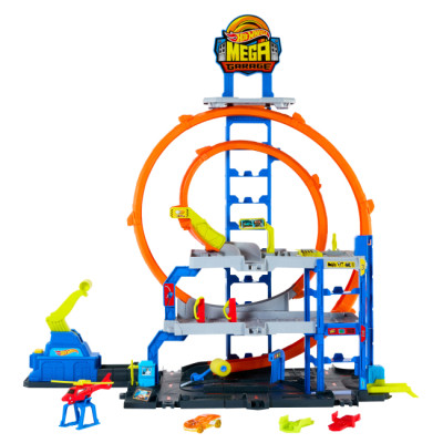 Автотрек Hot Wheels City Гараж с мега петлей (JBM74) Винница - изображение 1