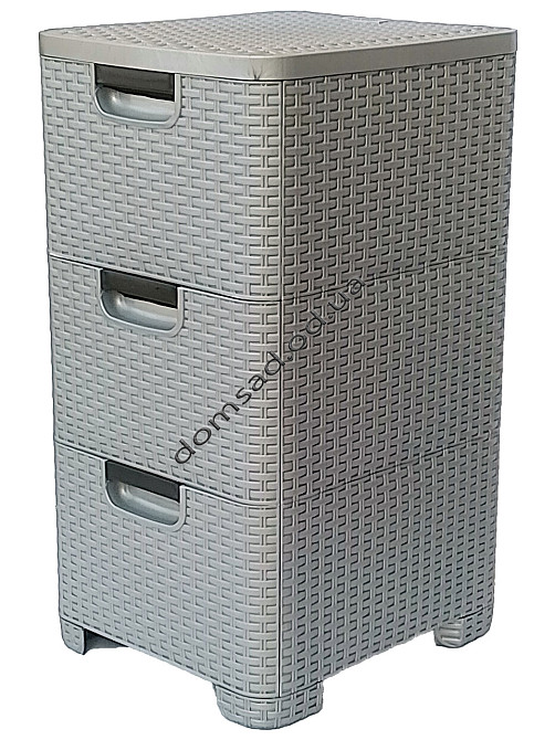 Комод пластиковий "BRILLIANT" 3 ящики 63х38х33 Efe plastics Одеса - фото 13