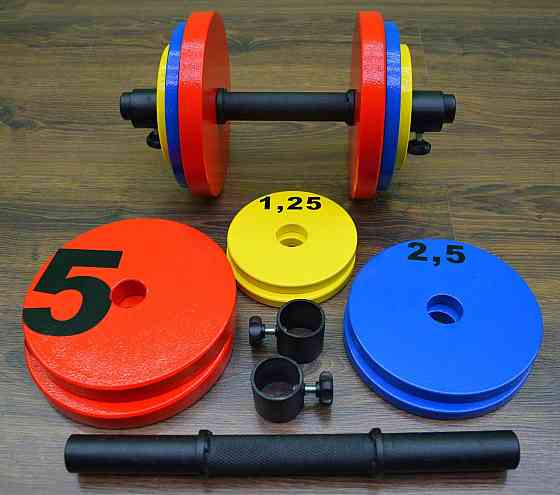 Гантели наборные 2 по 40 кг Гантели, гири, штанги и диски металлические Киев