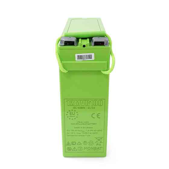 Аккумуляторная батарея MONBAT FRONT TERMINAL 12MVR100 AGM 12V/100 Ah, 398x110x286 мм, 32,9 кг Киев