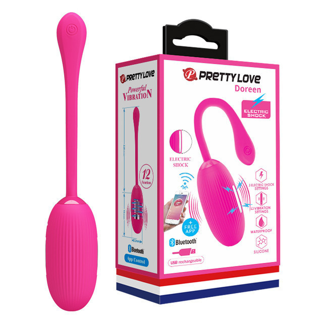 Віброяйце - Pretty Love Doreen Electric Shock Egg Pink (App) Sex Aura Київ - фото 1