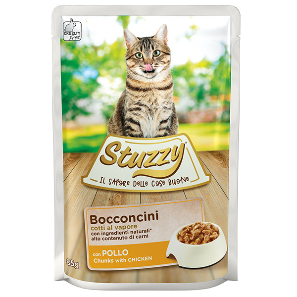 Stuzzy Cat Chicken ШТУЗИ КУРИЦА в соусе консервы для котов, влажный корм, пауч 85г Киев - изображение 1
