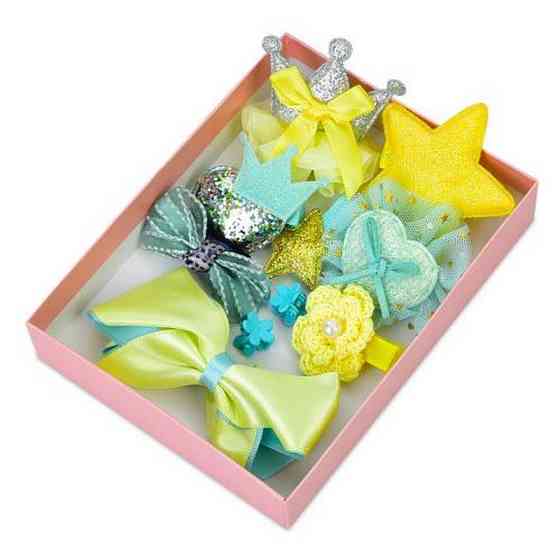 Набір аксесуарів для волосся YG0058(Yellow) 10 шпильок в комплекті Вінниця