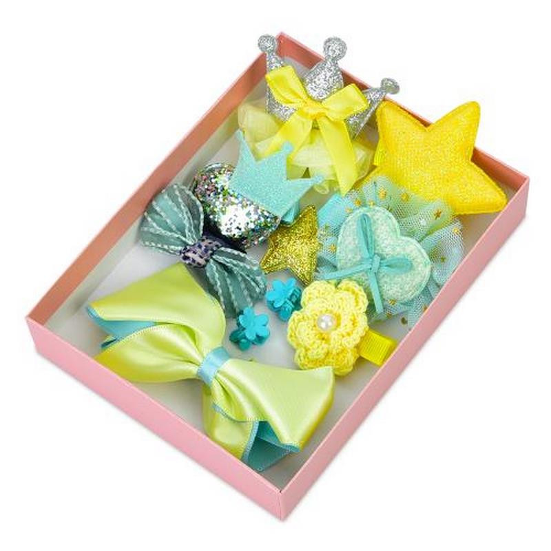 Набір аксесуарів для волосся YG0058(Yellow) 10 шпильок в комплекті Вінниця - фото 1