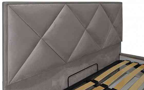 Кровать Двуспальная Leeds Standart 160 х 190 см Missoni 008 Серый Днепр