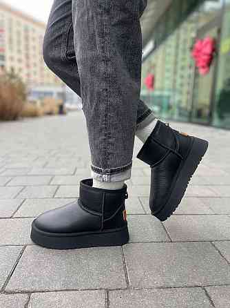 Hengji Угги жіночі HENGJI T33-1 чорні (зима, шкіра натуральна) (5756) 38 Коломия