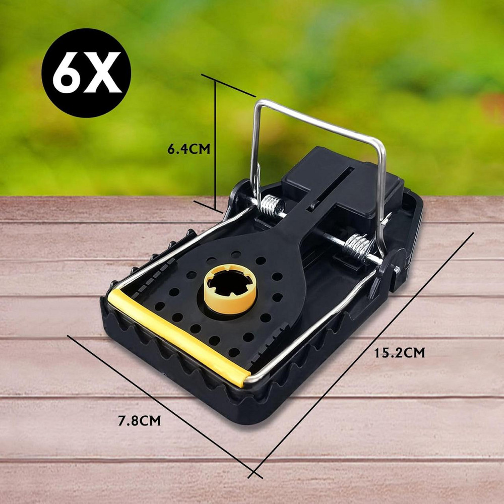 Пастка для щурів WCT-3 чорний 6 шт багаторазова ABS+PC високочутлива 15–25 г без токсинів для дому і вулиці клейова пастка Київ - фото 4