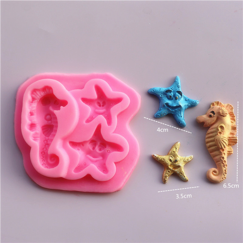 Молд для мастики морской 74 на 83 мм розовый Киев - изображение 5