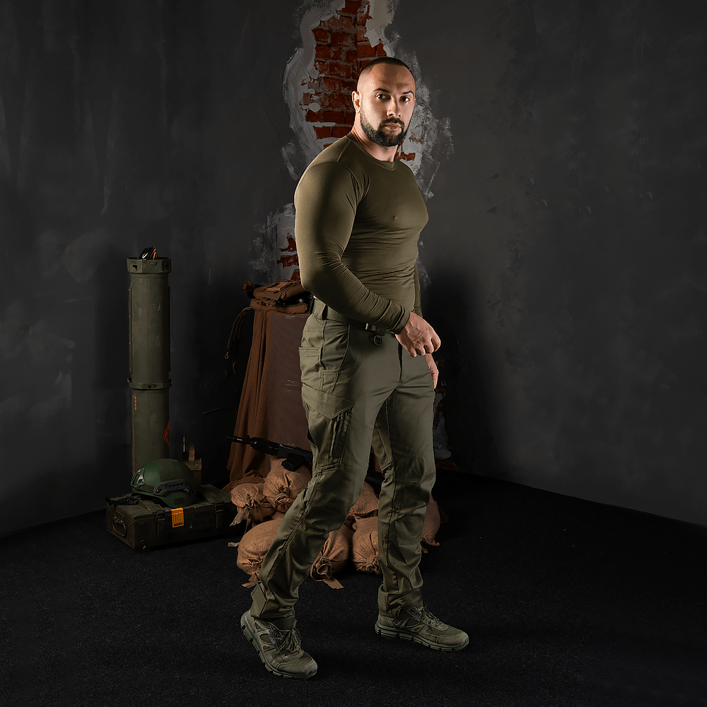 Тактические брюки Спартанец Canvas (Оливковые) размер 3XL Киев - изображение 5