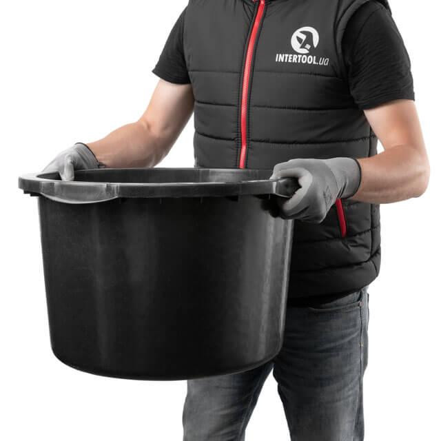 Таз будівельний круглий 45 л. INTERTOOL KT-0045 Киев - изображение 4