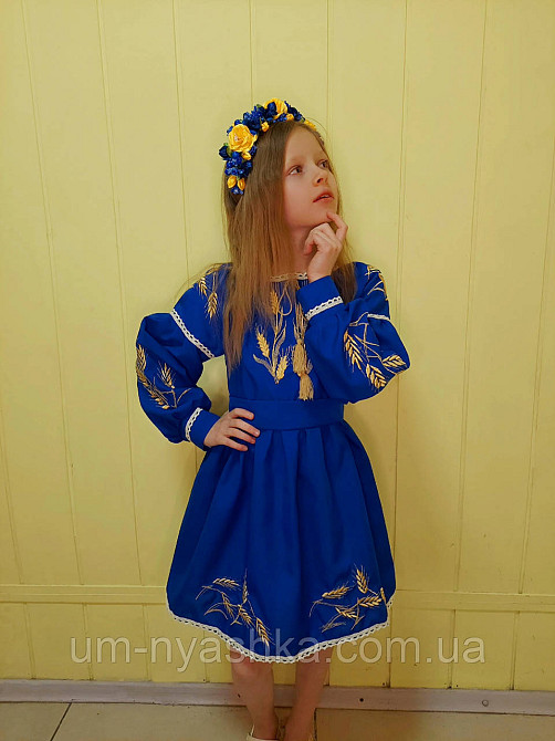 Дитяче вишите плаття з колосками Кривий Ріг - фото 3